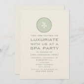 Wellness-Center Party Einladung - Gurke (Vorne/Hinten)