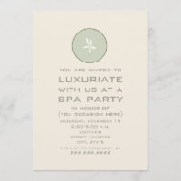 Wellness-Center Party Einladung - Gurke