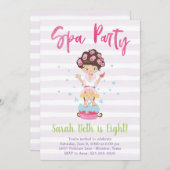 Wellness-Center Party Geburtstag Einladung (Vorne/Hinten)