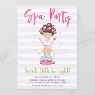 Wellness-Center Party Geburtstag Einladung