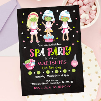 Wellness-Center Party Geburtstag Einladung