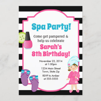 Wellness-Center Party Geburtstag Einladung Pamper
