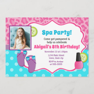 Wellness-Center Party Geburtstag Einladung Pamper