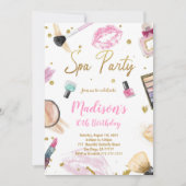 Wellness-Center Party Geburtstagseinladung Einladung (Vorderseite)
