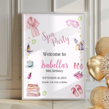 Wellness-Center Party Girl Beauty Glam Poster Begr