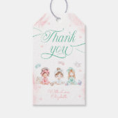 Wellness-Center Party Girl Birthday Geschenkanhänger (Vorderseite)