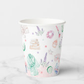 Wellness-Center Party Girl Birthday Pappbecher (Rückseite)