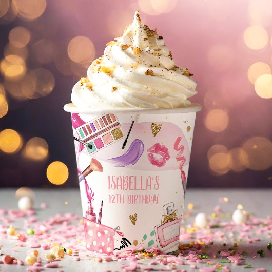 Wellness-Center Party Girl Glamour Makeup Geburtst Pappbecher