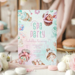 Wellness-Center Party Girls Glam Birthday Party Einladung<br><div class="desc">Wellness-Center Party Mädchen Glam Geburtstagsparty Einladung. Matching-Elemente sind verfügbar.</div>