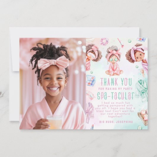 Wellness-Center Party Glam Birthday Foto Vielen Da Einladung (Vorderseite)