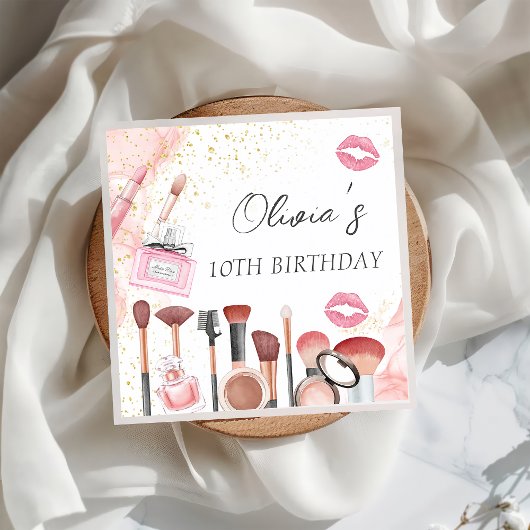 Wellness-Center Party Glam Girl Makeup Geburtstag  Serviette