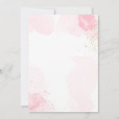 Wellness-Center Party Glamour Girl Makeup Geburtst Dankeskarte (Rückseite)