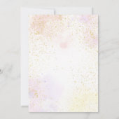 Wellness-Center Party Glitz Glam Girl Makeup Gebur Einladung (Rückseite)