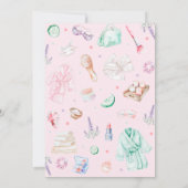 Wellness-Center Party Kindergeburtstag Einladung (Rückseite)