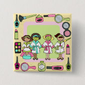 Wellness-Center-Party-Knopf Button (Vorderseite)