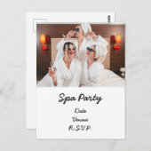 Wellness-Center Party mit Ihrem Foto Postkarte (Vorne/Hinten)