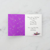 Wellness-Center Party mit Orchideen Einladung (Innenseite)