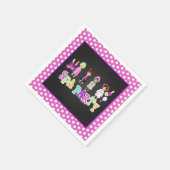 Wellness-Center Party Napkin - Menschen Serviette (Ecke)