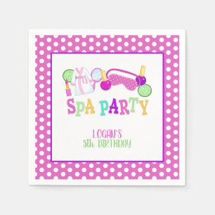 Wellness-Center Party Napkin - WH - Custom - Serviette
