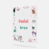 Wellness-Center Party Pamper Geburtstagsgesichtsbe Acrylschild (Winkel)