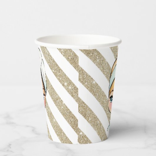 WELLNESS-CENTER PARTY PAPIER CUPS PAPPBECHER (Rechts)