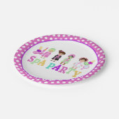 Wellness-Center-Party-Papierplatte - Menschen - WH Pappteller (Schrägansicht)