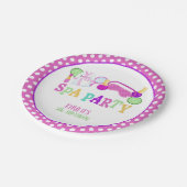 Wellness-Center-Party-Papierplatte - WH - kundensp Pappteller (Schrägansicht)