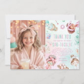 Wellness-Center Party Pastel Geburtstag Foto Danke Einladung (Vorderseite)