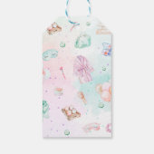 Wellness-Center Party Pastel Spatacular Geburtstag Geschenkanhänger (Rückseite)