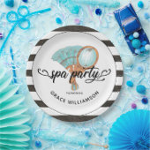 Wellness-Center Party Personalisiert Vintag Pappteller (Party)
