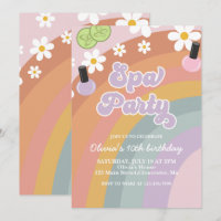 Wellness-Center Party Retro Rainbow Geburtstag