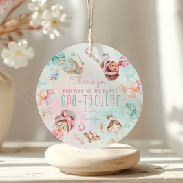 Wellness-Center Party Spatacular Geburtstag Vielen Geschenkanhänger