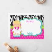 Wellness-Center Party Vielen Dank, dass Sie Karten (Vorderseite/Rückseite Beispiel)