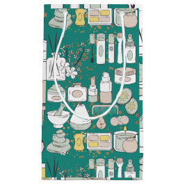 WELLNESS-CENTER PATTERN KLEINE GESCHENKTÜTE