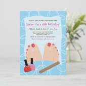WELLNESS-CENTER PEDICURE Pedi Party Einladung 12x1 (Stehend Vorderseite)