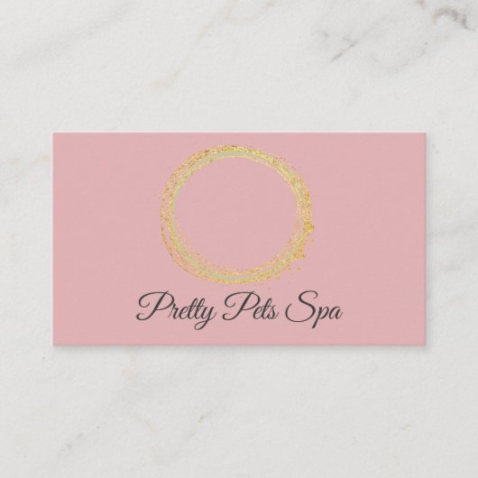 Wellness-Center Pink Grooming Business Card Visitenkarte (Vorderseite)