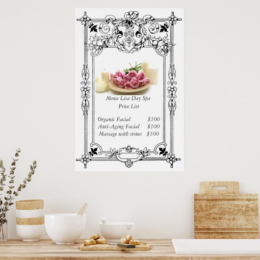 Wellness-Center Poster (Küche)