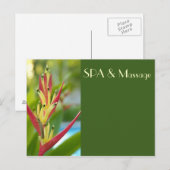 WELLNESS-CENTER POSTKARTE (Vorne/Hinten)