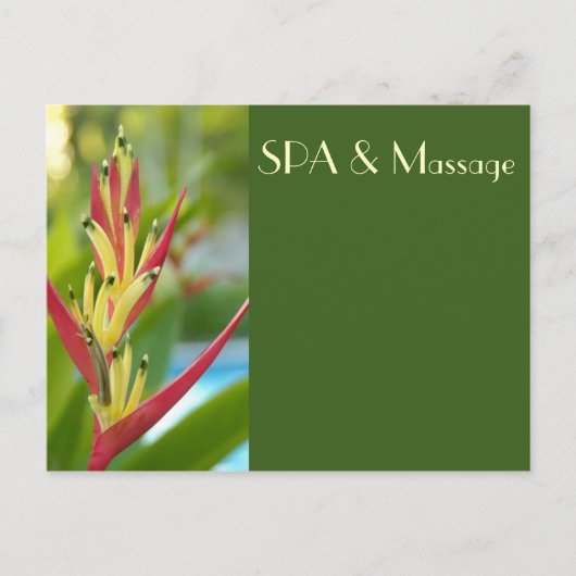 WELLNESS-CENTER POSTKARTE (Vorderseite)