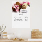 Wellness-Center-Preisliste Poster (Küche)