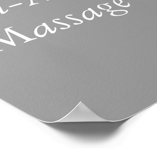 Wellness-Center-Preisliste Poster (Ecke)