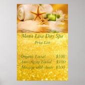 Wellness-Center-Preisliste Poster (Vorne)