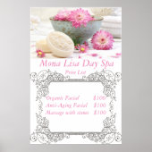 Wellness-Center-Preisliste Poster (Vorne)