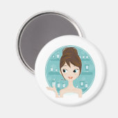 Wellness-Center Produkte Magnet (Vorderseite/Rückseite)