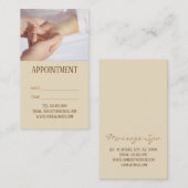 WELLNESS-CENTER Reflexologie Massage Akupressur Er Terminkarte (Vorne/Hinten)