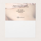 Wellness-Center Retreat | Massage (Terminkarte) Visitenkarten (Innenseite Aufgefaltet)