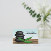 Wellness-Center Rocks - Wellness-Center & Relaxati Visitenkarte (Stehend Vorderseite)