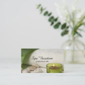 Wellness-Center | Ruhe Visitenkarte (Stehend Vorderseite)