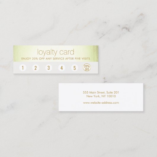 Wellness-Center Salon 6 Stöbern Kundenbindungsabsc Treuekarte (Vorne/Hinten)