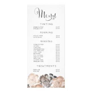 Wellness-Center Salon Beautician Menü Rose Preisli